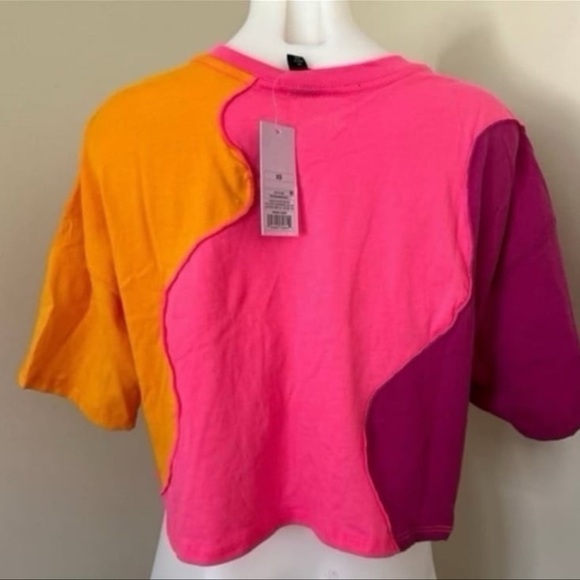 (NWT) Wild Fable Boxy Color-Block Relaxed Fit Crop Top, XS - Picture 6 of 14